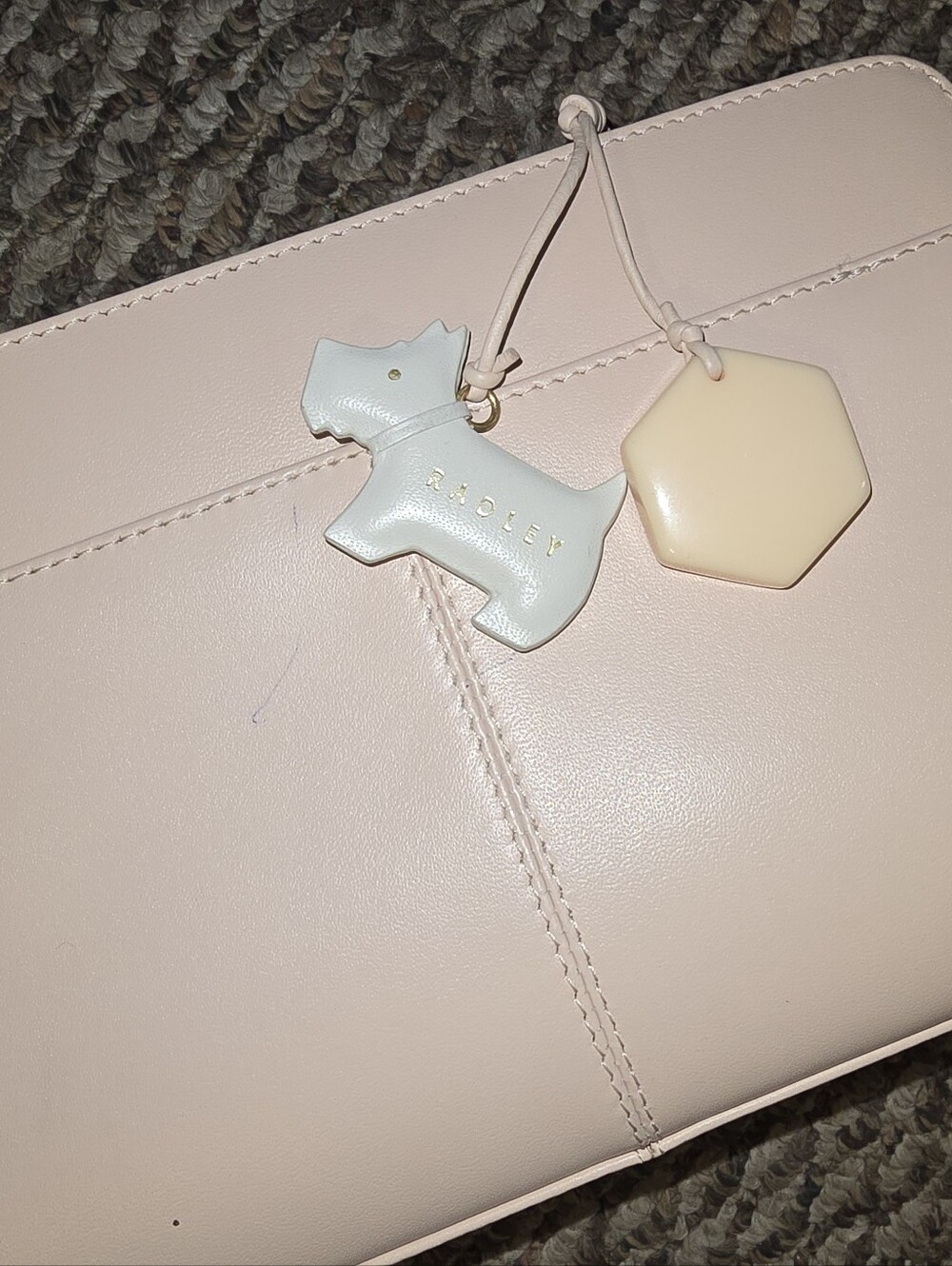 RADLEY LONDON Blush Pink Leather Zip Wallet with Gold Logo - Picture 6 of 6